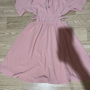 SHEIN Blush Pink Dress with Cut-Out Design